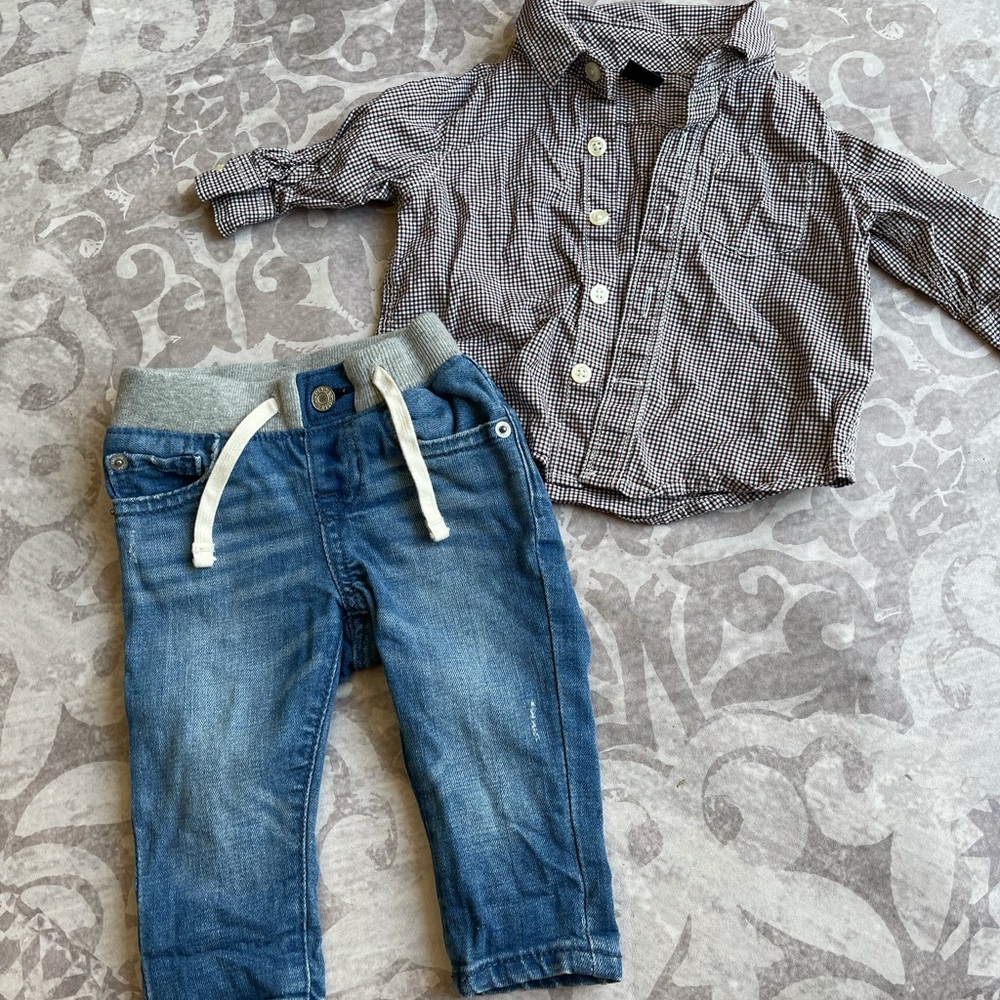 Baby gap matching outfit 3-6m boy